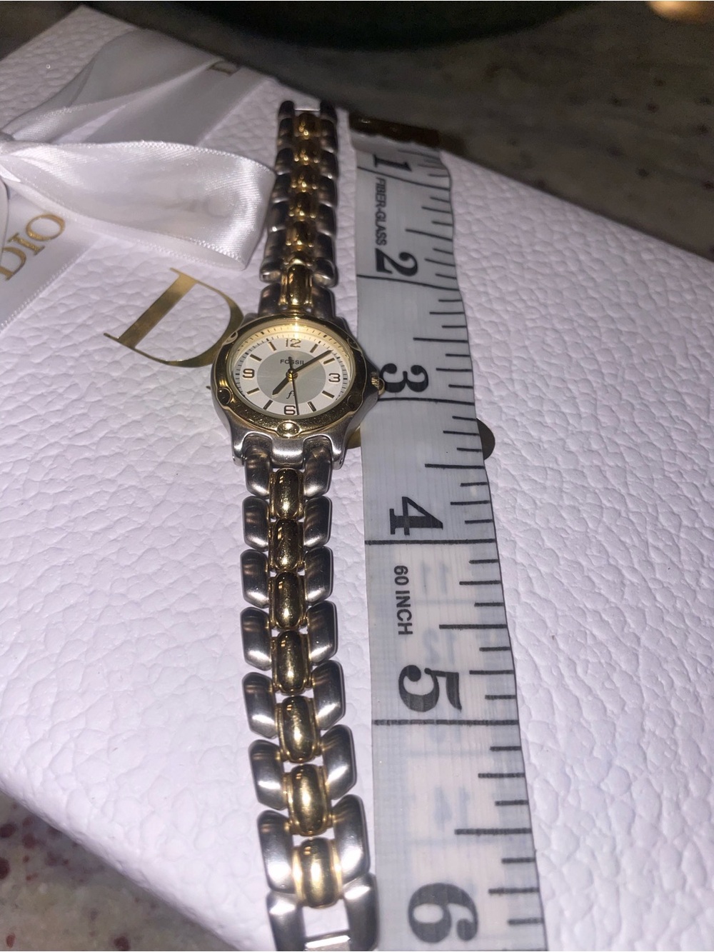 Fossil Two-Tone Gold and Silver Women's Bracelet Watch